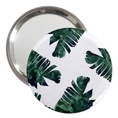 Green Banana Leaves 3  Handbag Mirrors by goljakoff