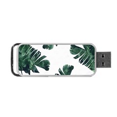 Green Banana Leaves Portable Usb Flash (one Side) by goljakoff