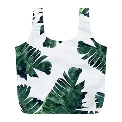 Green Banana Leaves Full Print Recycle Bag (l) by goljakoff