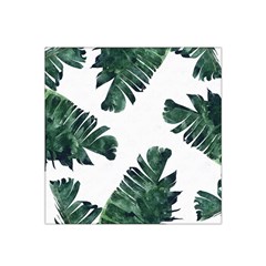 Green Banana Leaves Satin Bandana Scarf by goljakoff