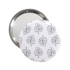 Doodle Leaves 2 25  Handbag Mirrors by goljakoff