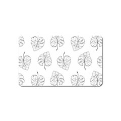 Doodle Leaves Magnet (name Card) by goljakoff