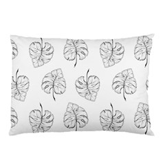 Doodle Leaves Pillow Case by goljakoff