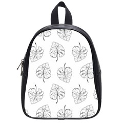 Doodle Leaves School Bag (small) by goljakoff