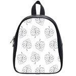 Doodle leaves School Bag (Small) Front