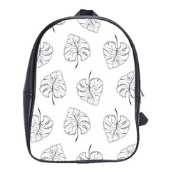 Doodle Leaves School Bag (xl) by goljakoff