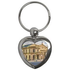 Solis Theater Exterior View, Montevideo, Uruguay Key Chain (heart) by dflcprintsclothing