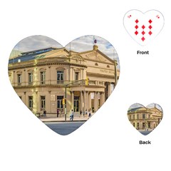 Solis Theater Exterior View, Montevideo, Uruguay Playing Cards Single Design (heart) by dflcprintsclothing