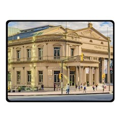 Solis Theater Exterior View, Montevideo, Uruguay Fleece Blanket (small) by dflcprintsclothing