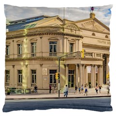 Solis Theater Exterior View, Montevideo, Uruguay Large Cushion Case (one Side) by dflcprintsclothing