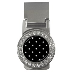 Black And White Baseball Motif Pattern Money Clips (cz) 