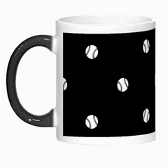 Black And White Baseball Motif Pattern Morph Mugs