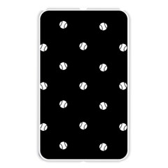 Black And White Baseball Motif Pattern Memory Card Reader (rectangular)