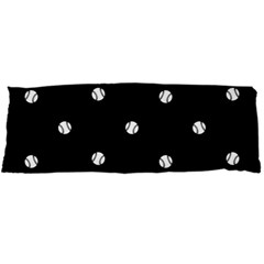 Black And White Baseball Motif Pattern Body Pillow Case Dakimakura (two Sides) by dflcprintsclothing