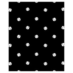 Black And White Baseball Motif Pattern Drawstring Bag (small)