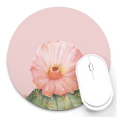 Rose Cactus Round Mousepads by goljakoff