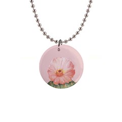 Rose Cactus 1  Button Necklace by goljakoff