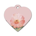 Rose cactus Dog Tag Heart (Two Sides) Front