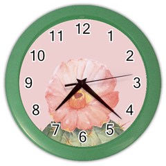 Rose Cactus Color Wall Clock by goljakoff