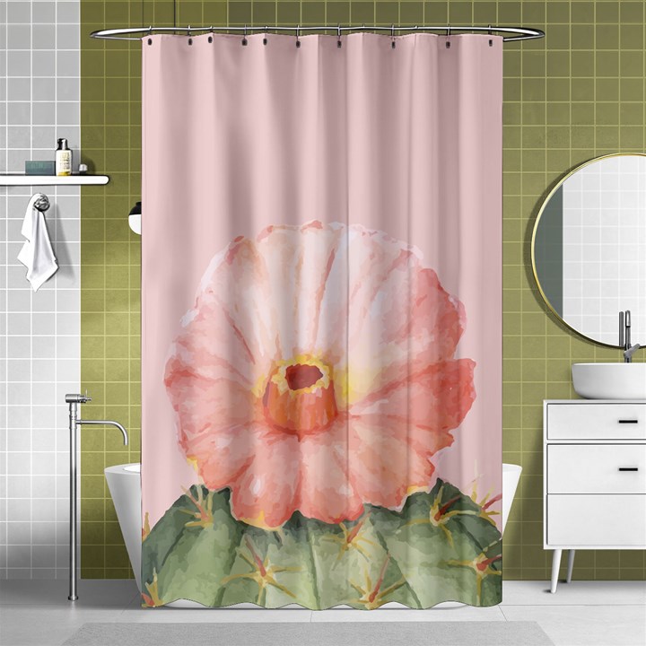 Rose cactus Shower Curtain 48  x 72  (Small) 