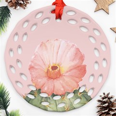 Rose Cactus Ornament (round Filigree) by goljakoff