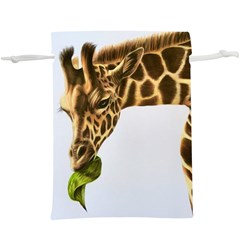 Giraffe  Lightweight Drawstring Pouch (xl) by ArtByThree