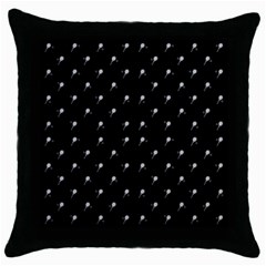 Black And White Tennis Motif Print Pattern Throw Pillow Case (black) by dflcprintsclothing