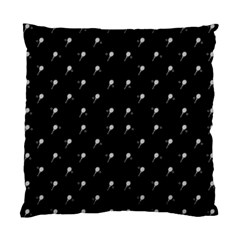 Black And White Tennis Motif Print Pattern Standard Cushion Case (one Side) by dflcprintsclothing