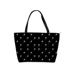 Black And White Tennis Motif Print Pattern Classic Shoulder Handbag by dflcprintsclothing