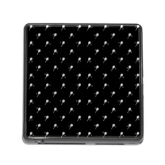 Black And White Tennis Motif Print Pattern Memory Card Reader (square 5 Slot)