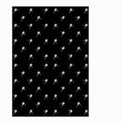 Black And White Tennis Motif Print Pattern Small Garden Flag (two Sides)