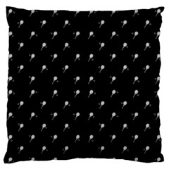 Black And White Tennis Motif Print Pattern Standard Flano Cushion Case (one Side) by dflcprintsclothing