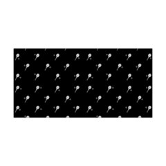 Black And White Tennis Motif Print Pattern Yoga Headband by dflcprintsclothing