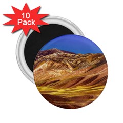 Colored Mountains Landscape, La Rioja, Argentina 2 25  Magnets (10 Pack)  by dflcprintsclothing