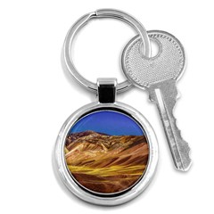 Colored Mountains Landscape, La Rioja, Argentina Key Chain (round) by dflcprintsclothing