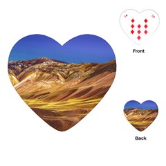 Colored Mountains Landscape, La Rioja, Argentina Playing Cards Single Design (heart) by dflcprintsclothing