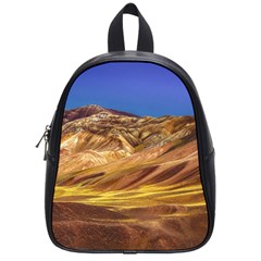 Colored Mountains Landscape, La Rioja, Argentina School Bag (small) by dflcprintsclothing