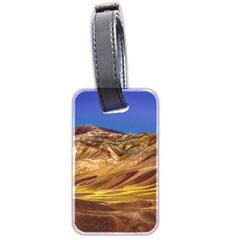 Colored Mountains Landscape, La Rioja, Argentina Luggage Tag (two Sides) by dflcprintsclothing