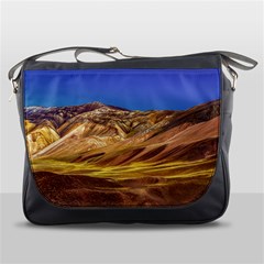 Colored Mountains Landscape, La Rioja, Argentina Messenger Bag by dflcprintsclothing