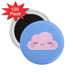 Pink Cloud 2 25  Magnets (100 Pack)  by CuteKingdom