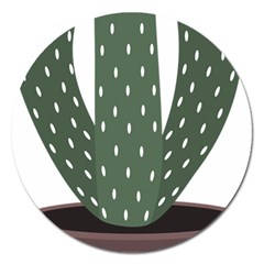 Cactus Magnet 5  (round) by CuteKingdom