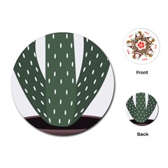 Cactus Playing Cards Single Design (round)