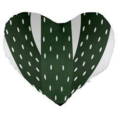 Cactus Large 19  Premium Heart Shape Cushions