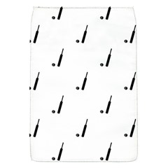 Black And White Cricket Sport Motif Print Pattern Removable Flap Cover (s) by dflcprintsclothing