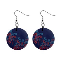 Blue Depths & Mosaic Blue Mini Button Earrings