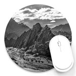 Andean Landscape At Brava Lagoon Reserve, La Rioja, Argentina Round Mousepads Front