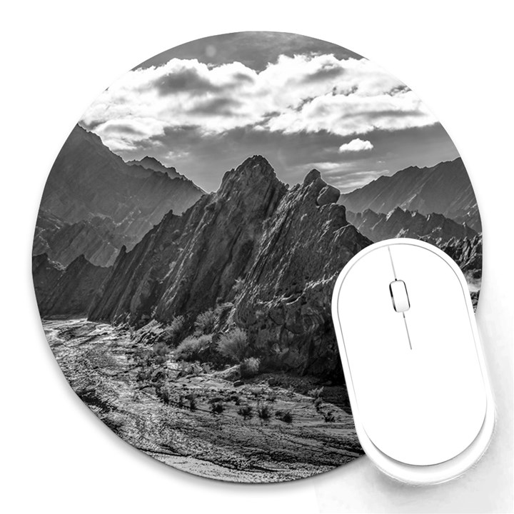 Andean Landscape At Brava Lagoon Reserve, La Rioja, Argentina Round Mousepads