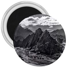 Andean Landscape At Brava Lagoon Reserve, La Rioja, Argentina 3  Magnets by dflcprintsclothing