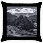 Andean Landscape At Brava Lagoon Reserve, La Rioja, Argentina Throw Pillow Case (Black) Front