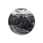 Andean Landscape At Brava Lagoon Reserve, La Rioja, Argentina Rubber Coaster (Round)  Front